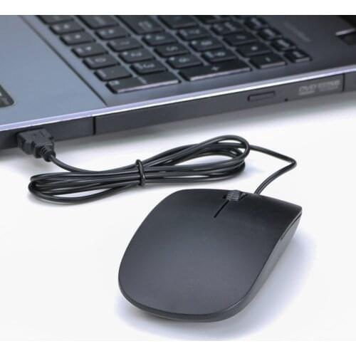USB Wired Mouse Ultra thin 3 Buttons 1200DPI Optical 3D Roller Computer Mouse USB Gaming Mouse For PC Computer Gaming