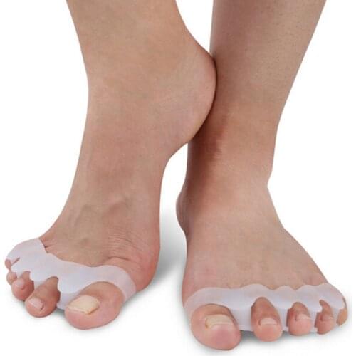 1pair Gel Toe Separators Stretchers Alignment Overlapping Toes Soft Gel Spacer Relieves Irritations Between Toes Rub Care Shoes