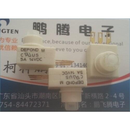1PCS Original DEFOND push touch switch DPN-3-07 5A 14VDC 3 foot self-reset self-play button
