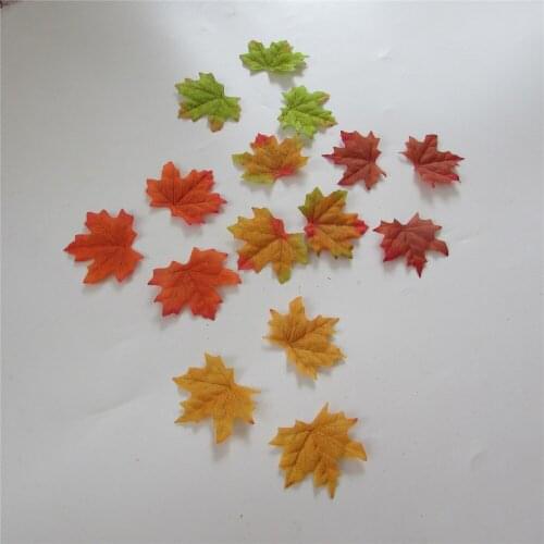 1package sell High Simulation Scenarios Falling Artificial Silk Flower Artificial Leaves Home Decor Simulation Maple Leaf