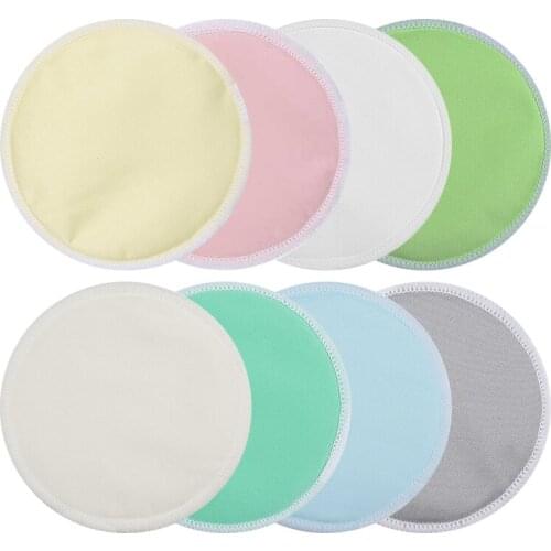 2pcs Organic Bamboo Nursing Breast Pads Reusable Nursing Pads Washable Breastfeeding Nipple Pad Nipplecovers For Breast