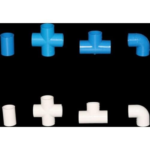 4-way, 3-way, Elbow, Straight connector Inner 32mm PVC Pipe joint Garden Irrigation Water Pipe Connectors Aquarium Fittings