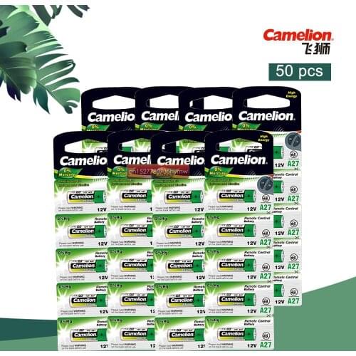 50pcs/lot Camelion 12V 27A MN27 27A L828 A27 Super Alkaline battery For Doorbell Remote Control Flashlight Etc