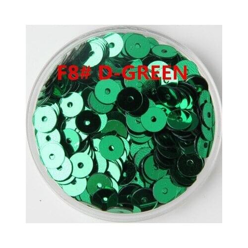 60g/lot 6mm Flat Round Sequins For Craft Bolsa DIY Accessories Dark Green Confetti Spangles