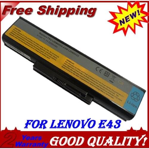 JIGU 6Cells Laptop Battery For Lenovo L08M6D23 L08M6D24 E43 E43A E43G E43L K43 K43A K43G K43P K43S 4400mAh 11.1V