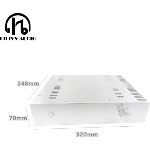 Aluminum case BZ3207 C5200 a1943 933 ksa 100 Amplifier case big Box class A amplifier alumium chassis size 320*70*248mm