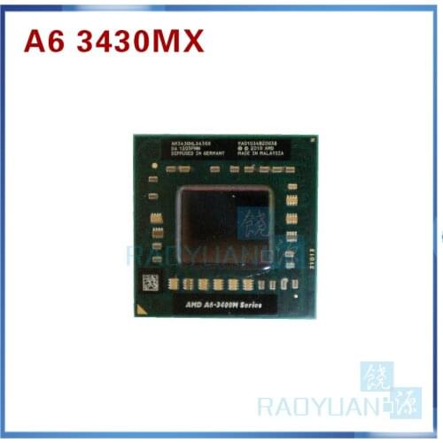 AMD A6 3400M Series A6-3430MX A6 3430mx AM3430HLX43GX 1.7Ghz Quad-Core CPU processor Socket FS1