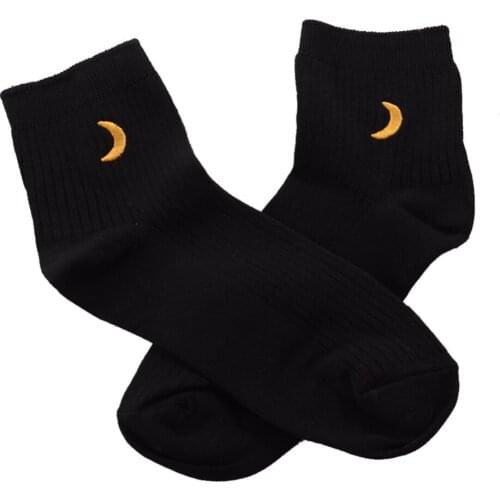 Anime Cosplay Ankle Socks Girls Cross Embroidery Short Socks