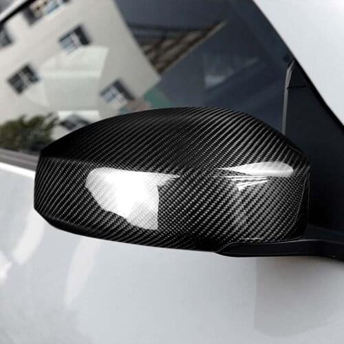 Real Carbon Fiber Addon Side Mirror Cover Caps Fit For Nissan 350Z Z33 2003-2006