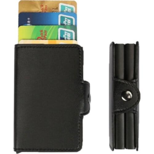 Bycobecy Metal Credit Card Holders With Rfid Automatic Card Set Vintage Business 2 Aluminum Wallet High Quality New 2019 Id