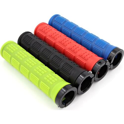 Bicycle Handlebar Cover 1 Pair Grips Rubber Soft Anti-Skid Cycling Bike Grips MTB Mountain Road Bike Lock on Handle End Grips