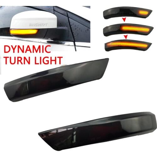 Black Dynamic Turn Signal Light LED Side Rearview Mirror Sequential Indicator Blinker Lamp For Ford Focus 2 3 Mk2 Mk3 Mondeo Mk4