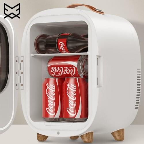 Car Mini Fridge Refrigerator for Home Cold Beverage Yogurt Cooling Heating Bento 8 L Fruit Freezer Portable Camping Small Cooler