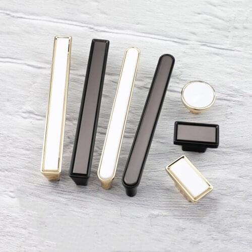 KK&FING 1PC Modern Furniture Handles Zinc Alloy Kitchen Cabinets Door Pulls Drawer Handles Home Improvement Hardware