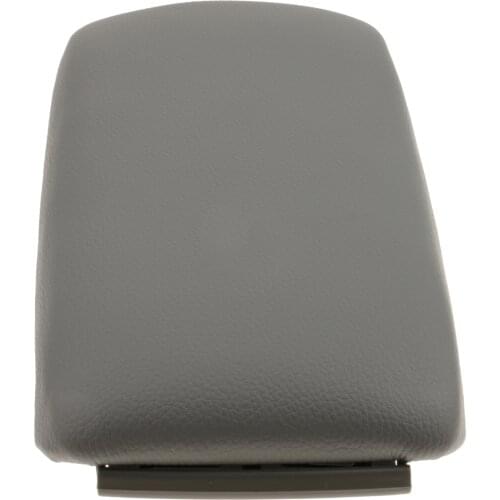Leather Center Console Arm Rest Lid Cover for AUDI A6 S4 C5 - Grey