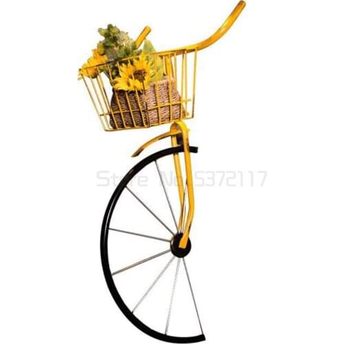 Creative Retro Creative Bike Head Bike Wall Hanging Milk Tea Shop Clear Bar Wall Decorations Murals Home Decoration Crafts Gifts