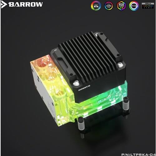 Barrow PC water cooling CPU water block integrated pump and reservoir Watercooler Kit cooler 17W for AMD LTPRKA-04 LTPRPA-04