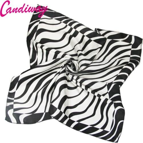 Hot High Quality Office Women Scarf Bandana Silk Spring Fashion Style Scarf Square Foulard Women Square Scarves Hijab 50cm