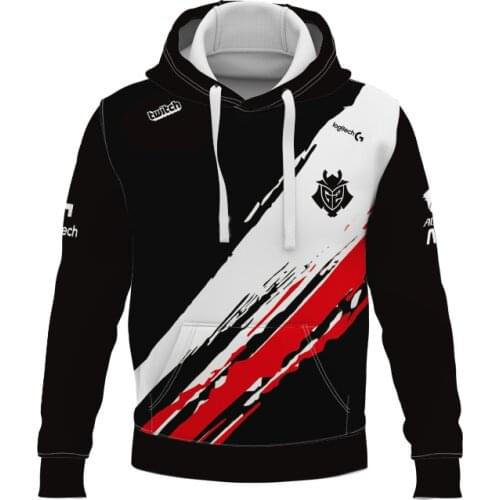 Spring New Mens Long-Sleeved 2021G2 Hooid Competition Team Uniforms Fan Party Clothing LOL Breathable Quick-Drying Hooid