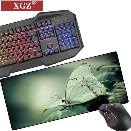 XGZ Butterfly Girl Desk Mouse Pad Large Notebook Non-slip Mat Suitable for Peripheral Accessories 400x900mmx2mm 300x800mmx2mm