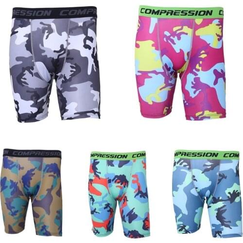 Skinny Mens Sports Gym Compression Wear Under Base Layer Shorts Pants Athletic Tights