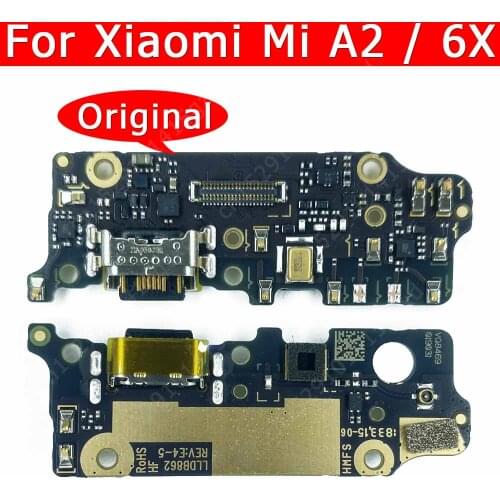 Original USB Charge Board For Xiaomi Mi A2 6X MiA2 Mi6X Charging Port Connector Mobile Phone Accessories Replacement Spare Parts