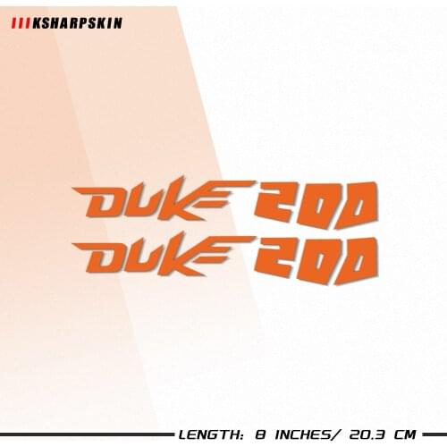 Pegatinas Motorcycle Reflective Stickers Body helmet fuel tank Waterproof logo decal For KTM DUKE200 duke 200