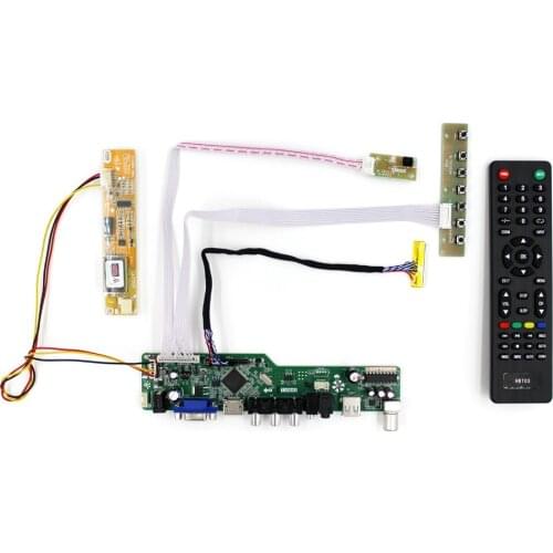 TV+H DMI+VGA+AV+USB+AUDIO LCD Control Board Work For 14inch 15inch 1024x768 B141XG05 LTN141XA B150XG09 LCD Screen