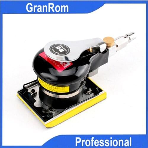 Pneumatic Grinding Machine Rectangular Putty Sanding Machine with Clip 70*100mm Vibratory Pneumatic Air Mill