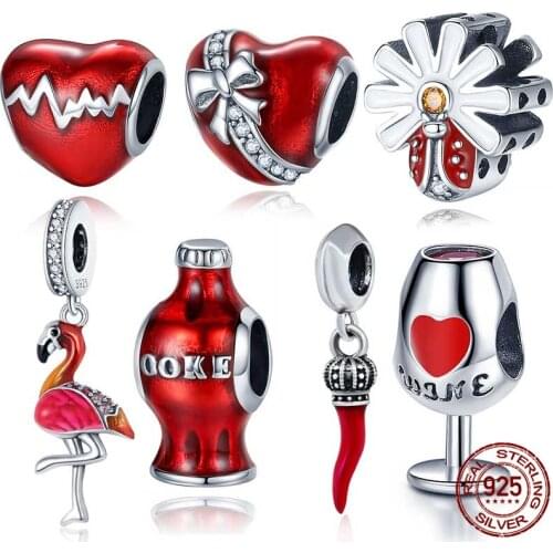 CodeMonkey Enamel Fish Pendant 925 Sterling Silver DANGLE CHARM Fit Bracelet Necklace Women Fine Jewelry CMC085