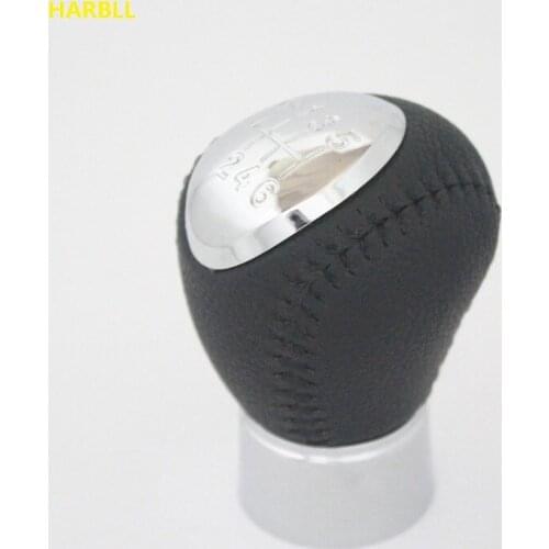 Black Leather 5 6 Speed Manual Transmission Handball Gear Shift Knob For Mazda 6 Mazda 3 Mazda 5 Gear Head