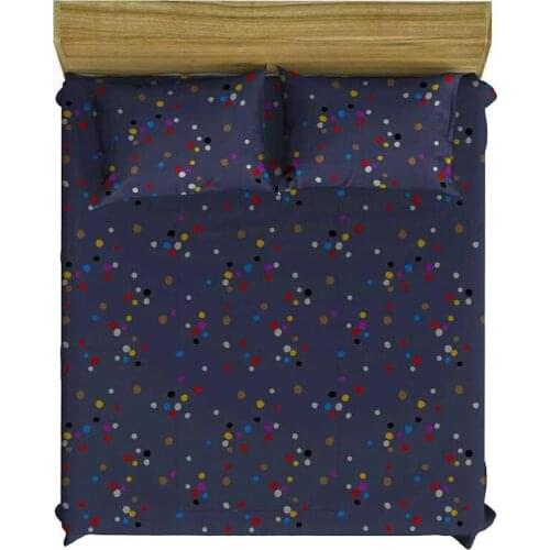 Scrub 100 Cotton 160x200 Double Fitted Bed Sheet Set Tri 136164193