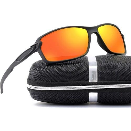 New Polarized Sunglasses For Men Brand Designer Sports Windproof Sun Glasses Fashion Unisex Driving Fishing Black Frame Goggles