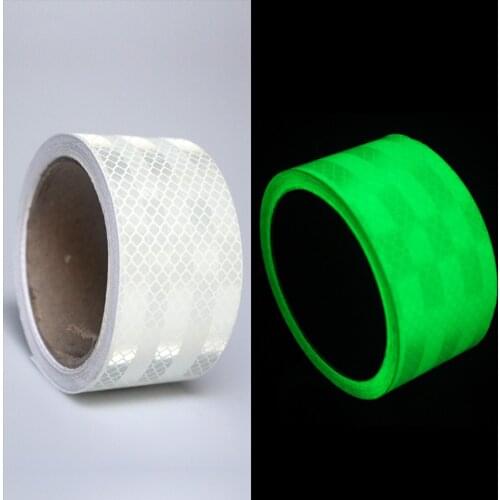 Reflective Helmet Tape Stripes Luminous Long Lasting Warning Safety Bicycle Tape Reflector Sticker Decal For Motorcycle New 2021