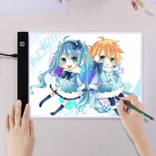 A4/A5 Size Three Level Dimmable Led Light Pad,Tablet Eye Protection Easier for Diamond Painting Embroidery Tools Accessories