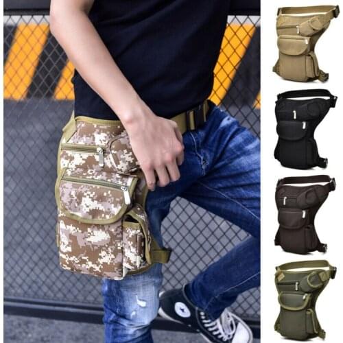 Outdoor Tactical Men Waist Leg Bag Waterproof Hip Drop Belt Waterproof Fanny Pack Pouch /BY