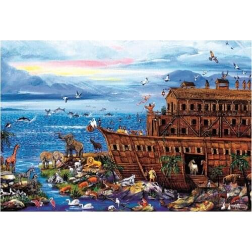 Animals diamond art sea boat painting mosaic embroidery landscape picture puzzle stones stickers home decor needlework craft diy