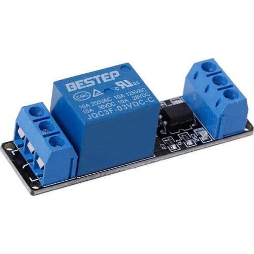 3.3V 1 Channel Relay Module Low Level Trigger Optocoupler Isolation Relay Module