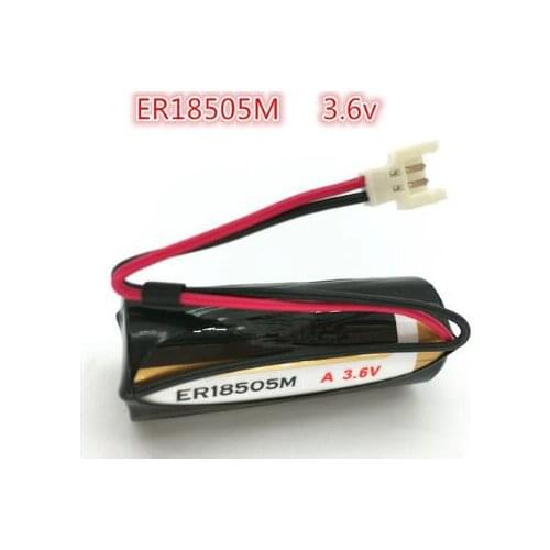 10PCS ER18505M ER18505 18505M 18505 lithium battery 3.6V 3500mah PLC control in Li-ion batteries red plug battery