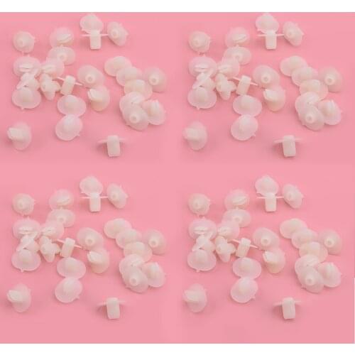 100Pcs Nylon Bumper Grommet Nut Clip Retainer Plastic Fit for Honda Civic Accord CR-V Acura 71144SR3A00