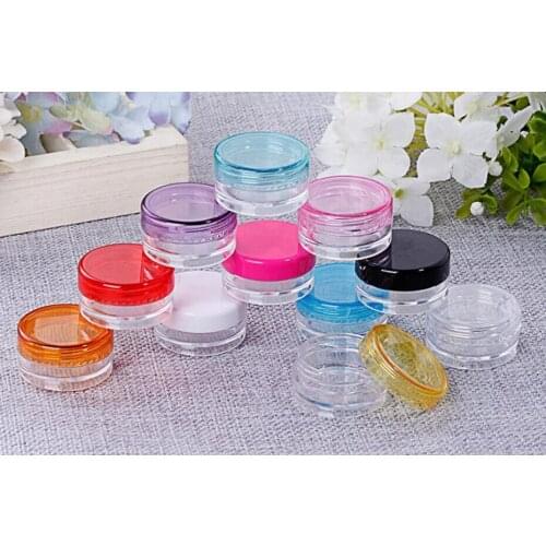 1000 pieces/lot 2g jar mini sample refillable cosmetic cream jar empty powder jar 2g lip blam jar lin2882