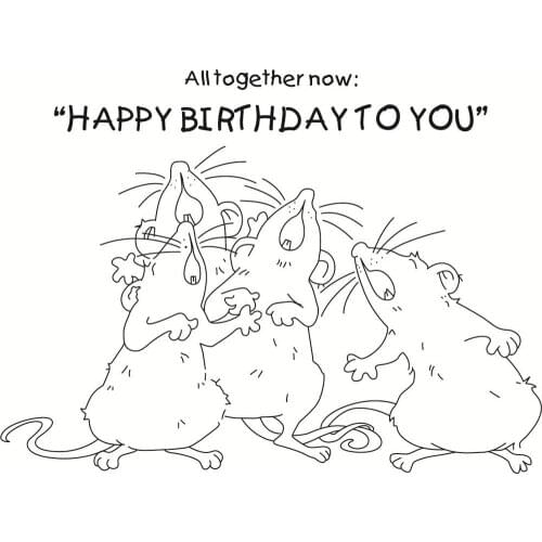 10x8 Cute group of mice Transparent Clear Stamps Silicone Seals for DIY scrapbooking photo album Card Making