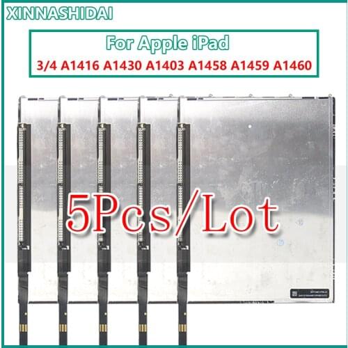 5Pcs LCD Display For Apple iPad 3 iPad 4 A1403 A1416 A1430 A1460 A1459 A1458 Tablet LCD Display Screen Repair Replacement parts