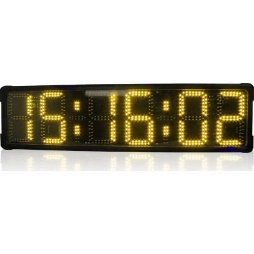 8 inch marathon clock double sided large led outdoor clock waterproof real time clocks for sports
