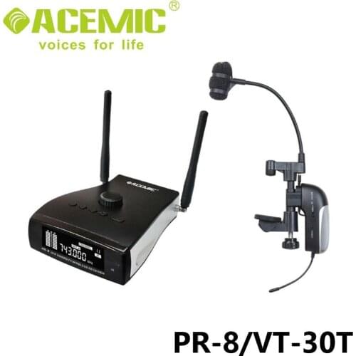 ACEMIC PR-8/VT-30T Wireless viola microphone Professional Stage Wireless Instrument Microphone system
