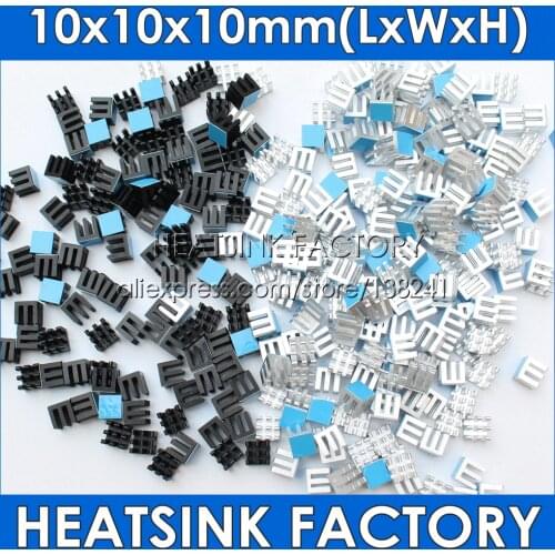 HEATSINK FACTORY 20pcs/lot AluminumHeat Sink 10x10x10mm Chipset Radiator Cooler With Thermal Heat Dissipation Trans