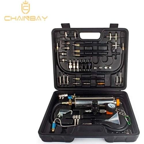 Automotive Non-dismantle Fuel Injector Cleaner Kit and Tester with Case for Petrol EFI Throttle Petrol Cars, 750ML Tank, 145PSI