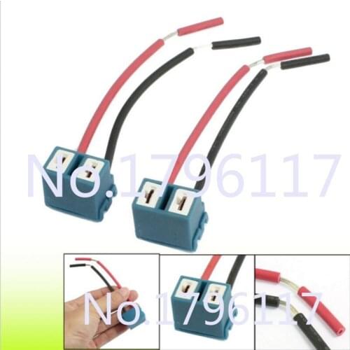 Car Right Angle H7 Ceramic High temperature resistant Headlight Bulb Connector Adapters Harness For Extension or Replacement