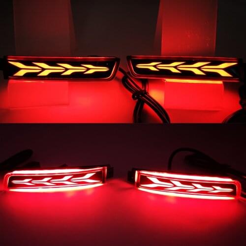 CSCSNL 1 Set For Nissan Kicks Sentra Juke Murano Quest Terra Infiniti ESQ QX FX Car LED Rear Bumper Reflector Tail Brake Light
