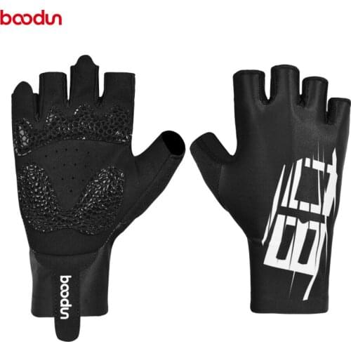 Breathable Wear-resistant Half finger Long wrists Unisex Cycling Weightlifting gloves High stretch Road racing bicycle gloves